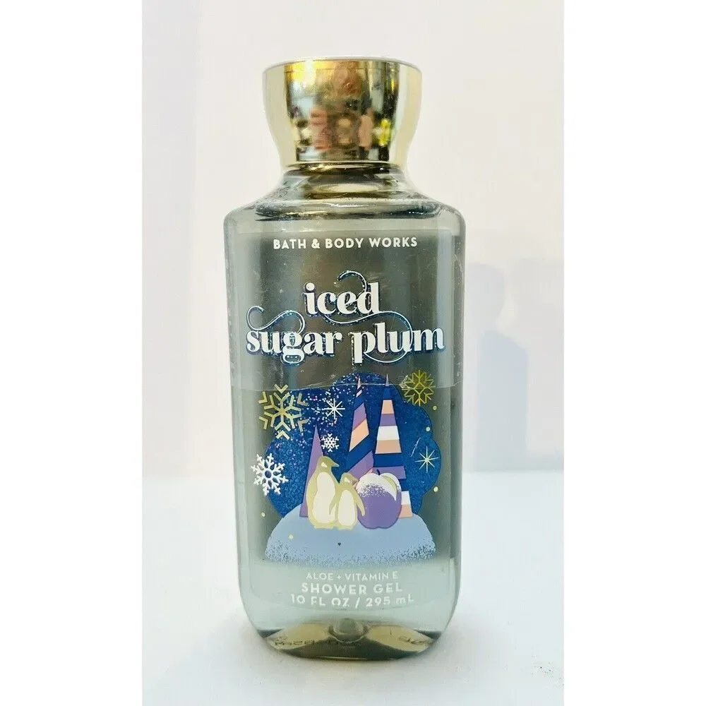 Bath & Body Works Iced Sugar Plum Shower Gel 10 oz New Holiday Traditions
